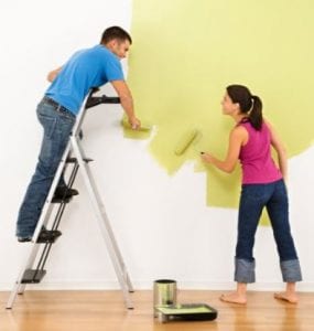 mf couple painting wall
