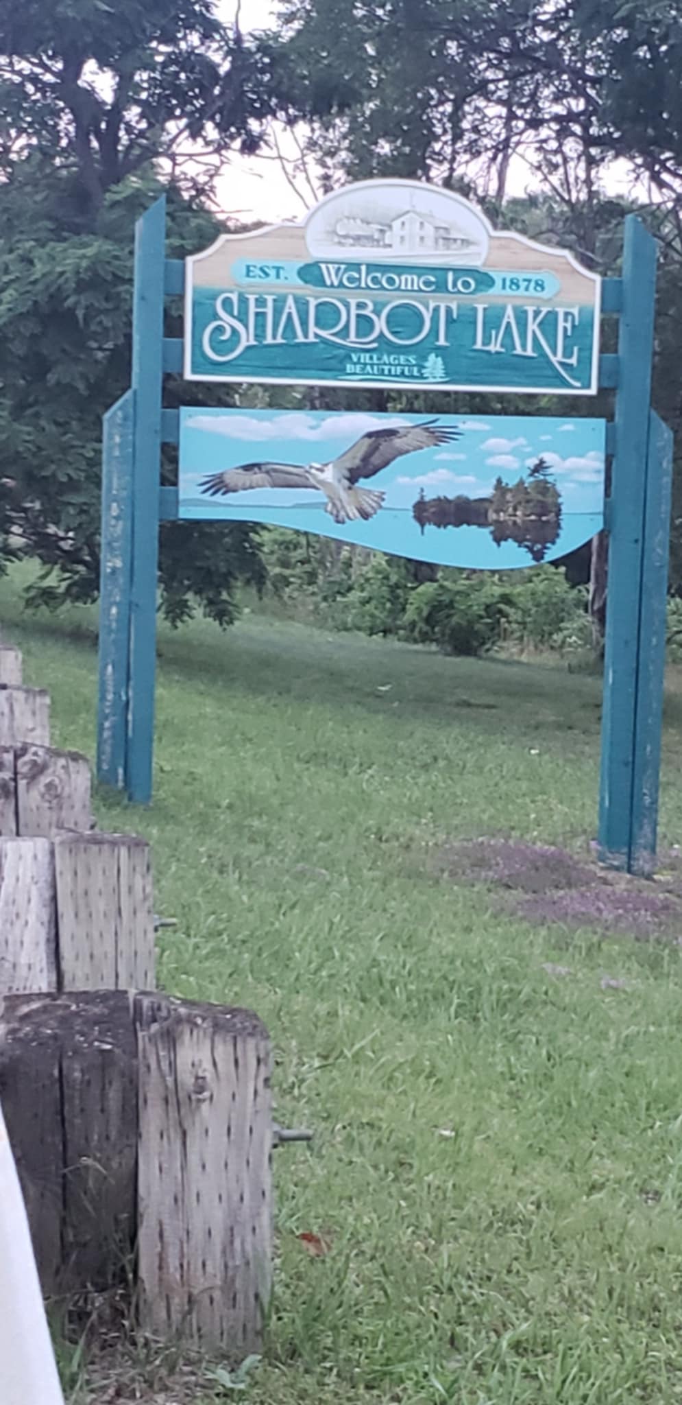Sharbot Lake Sign Central Frontenac