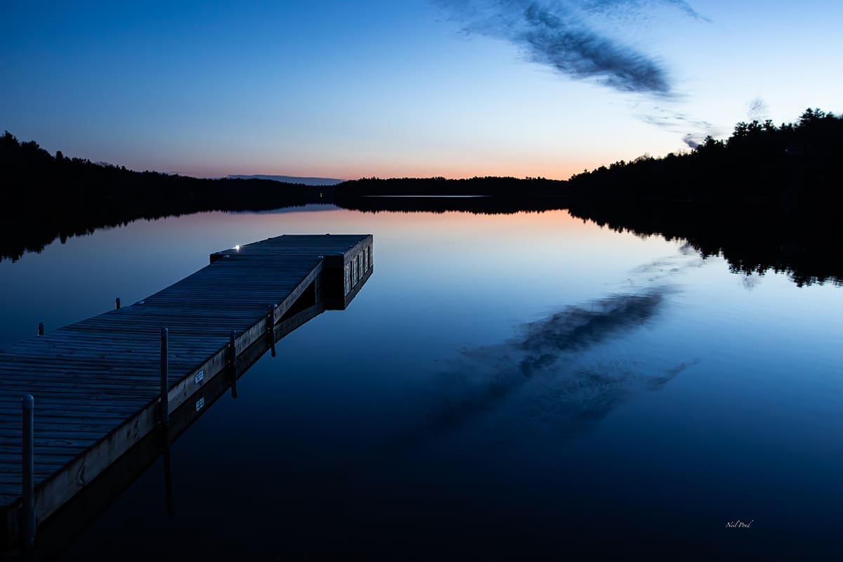 Sunrise dock South Frontenac
